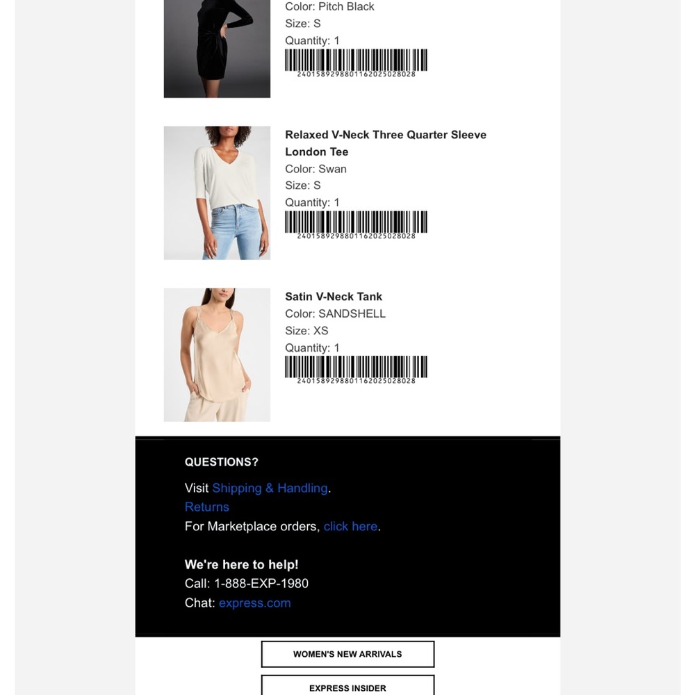 Express Bundle NWT